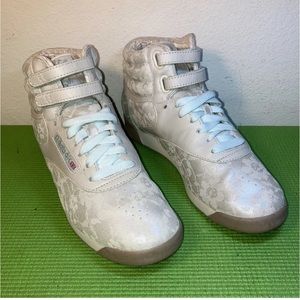 Reebok Shoes | Reebok 25th Anniversary Womens Classic Freestyle High Shoes 75 Champagne | Poshmark